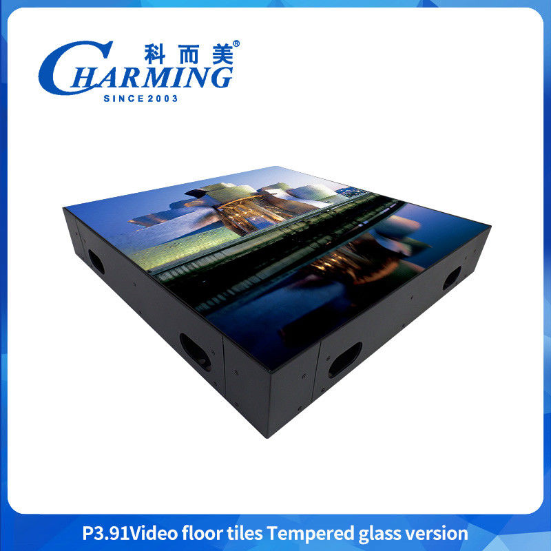 kustomisasi IP65 perlindungan tinggi rgb led panggung & kubus iklan dalam ruangan dan luar ruangan 500 * 500mm led lantai dansa layar tampilan digital