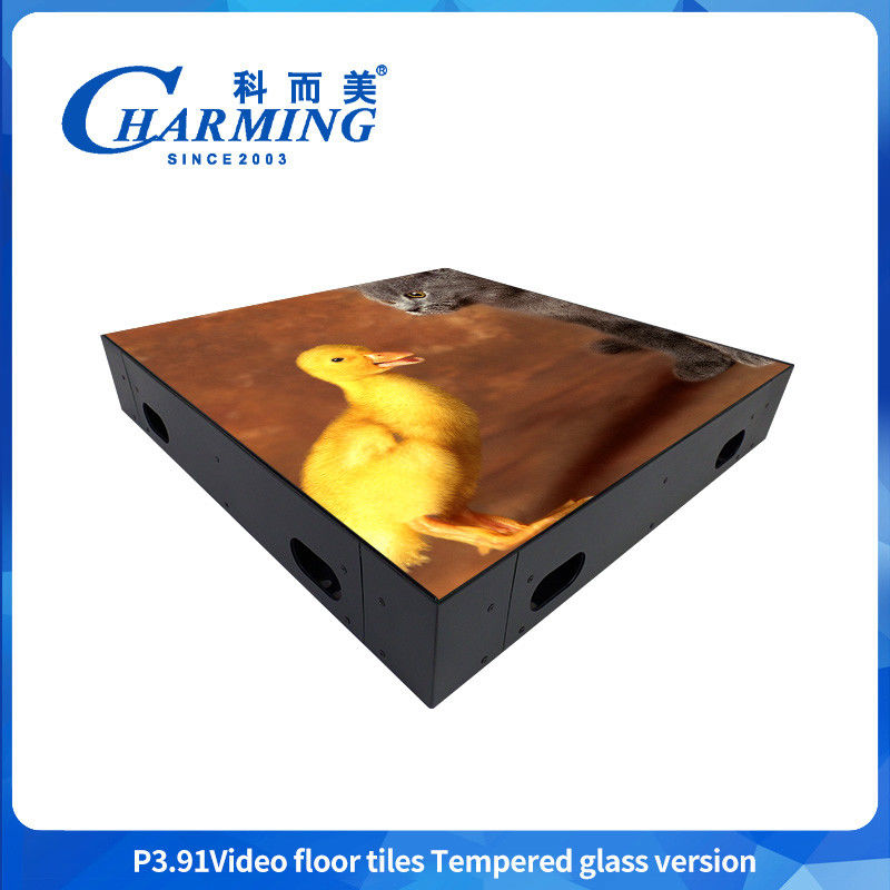 P3.91 Led Floor Panel Led Stage Floor Disco Floor dengan Hard Glass Can Waterproof