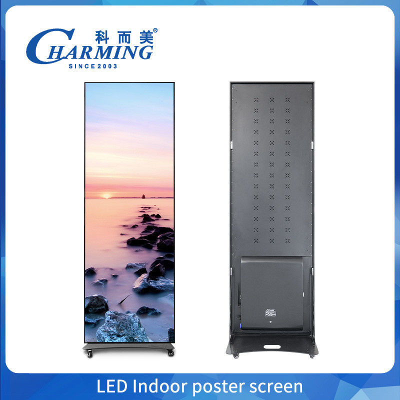 Desain baru P1.8 P2 P2.5 LED Video Poster Indoor Exhibition LED Mirror Poster Iklan Layar Tampilan