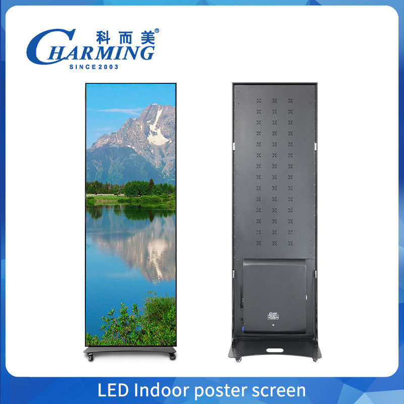 LED warna penuh 640X1920mm P2 P1.86 P2.5 P3 Lantai Poster LED Berdiri Wifi Usb Ponsel Ponsel Poster Display Panel