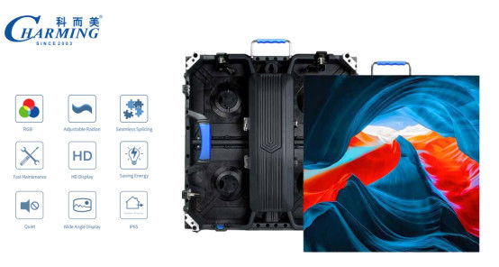 P3.91 Layar LED luar dengan tingkat refresh yang tinggi, pengiriman cepat, tampilan video berwarna penuh, dinding LED untuk menyewa komersial