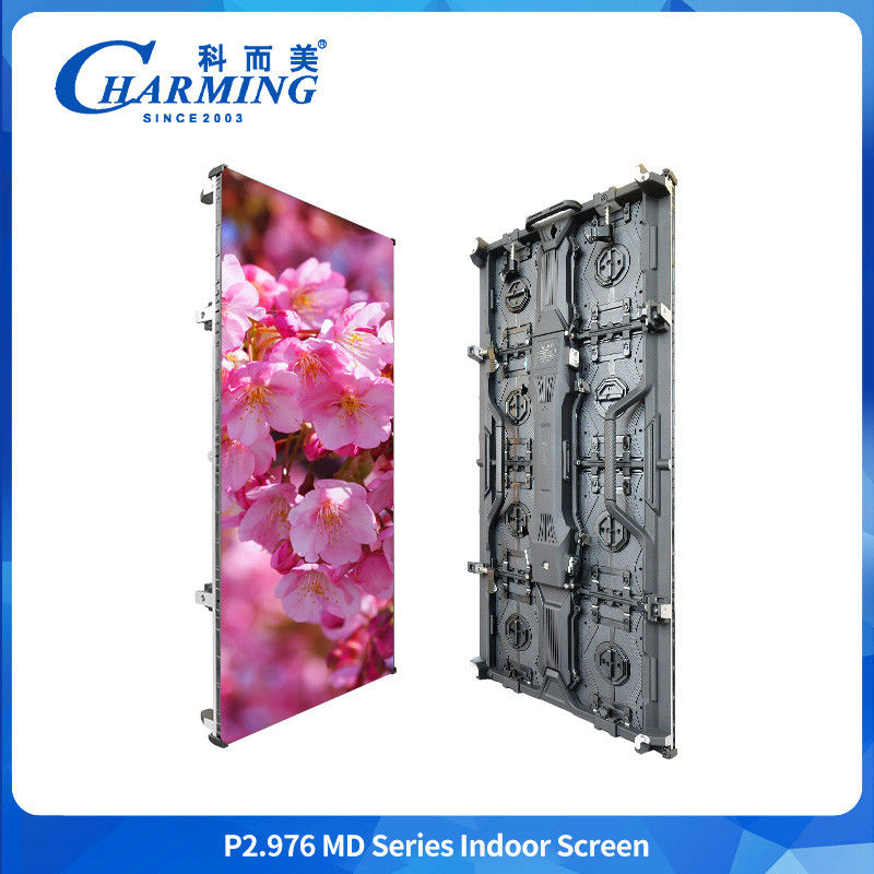 Charmimngled Front Service P2.98 Indoor Led Wall Display Fleksibel Screen Untuk Reklame Sewa
