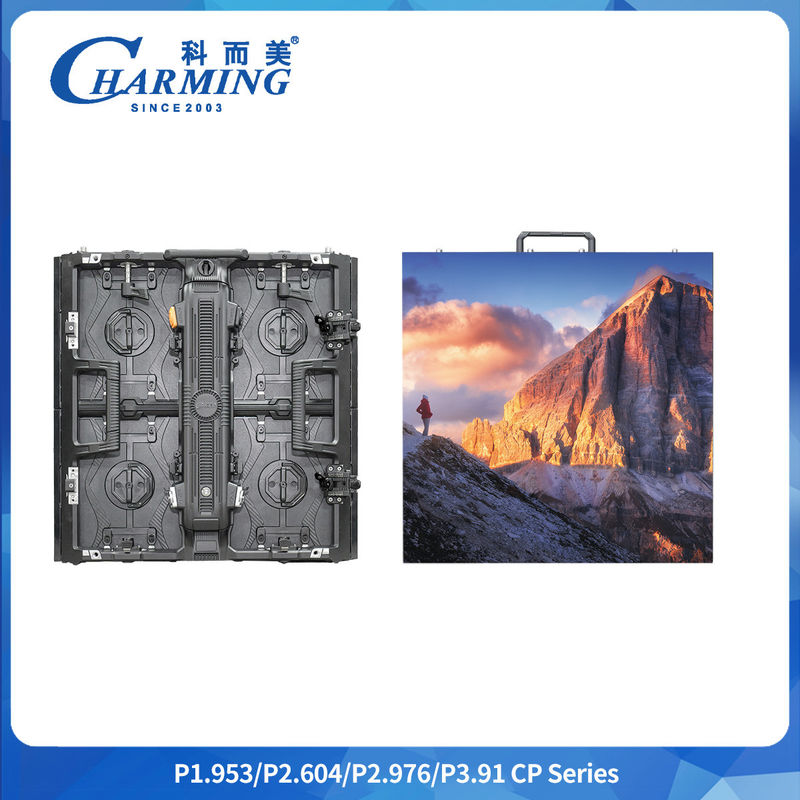 P2.6/2.976/3.91 Aluminium Alloy Box Adjustable Arc Size 500*500mm/500*1000mm 7680Hz HD Rental Outdoor Led Didplay