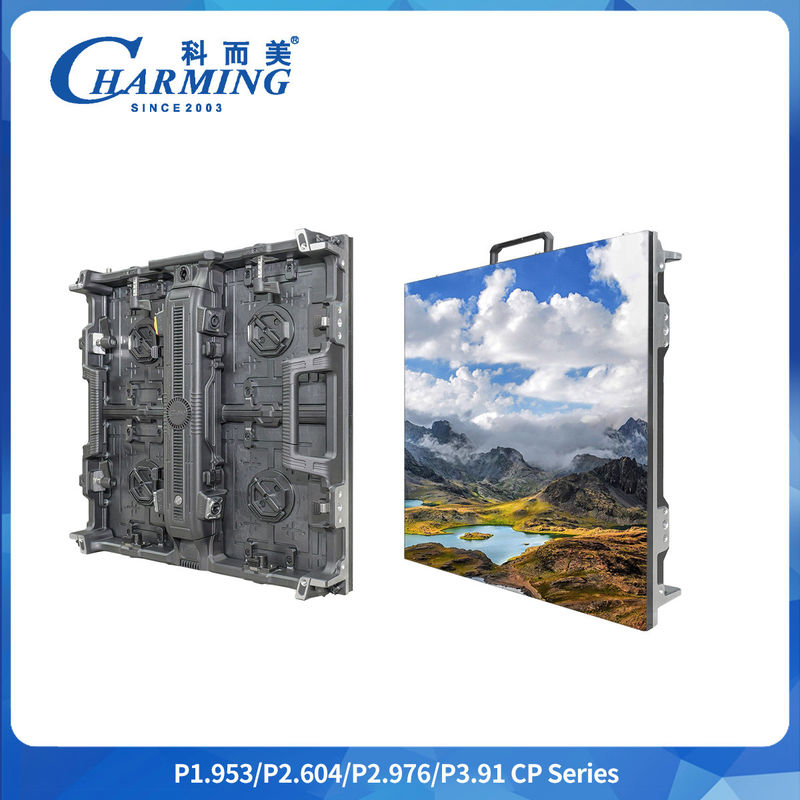 P2.9mm Full Color Led Panel Indoor Curved Backdrop Aluminium Cabinet Led Screen Display untuk Iklan