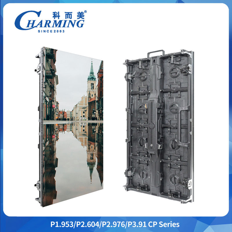 Refresh Frequency 7680Hz P2.6/2.98/3.91 Seri CP LED Video Wall Outdoor Dengan Soket Penerbangan Daya