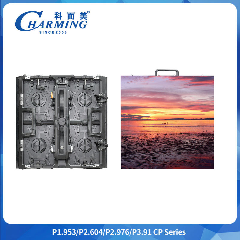 -20~40°C 600~800 CD/m2 P2.6/2.98/3.91 Seri CP Indoor LED Video Wall Dengan Box Corner Guard