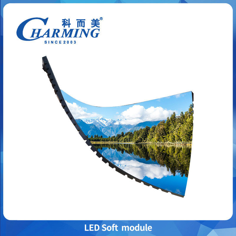 3840-7680Hz Tingkat penyegaran tinggi P2 P2.5 P3 P4 Fleksibel Soft Led Module Pantalla Led For Event