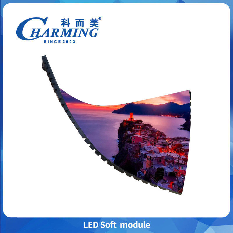 4k P2 P2.5 P3.076 Indoor Led Soft Module 400-800 Pencahayaan Tinggi Rgb Led Fleksibilitas Tampilan
