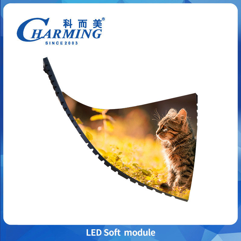 Led Soft Module Led Screen Tingkat Refresh Tinggi Anti-Ambient Light Display Disposable Fleksibel