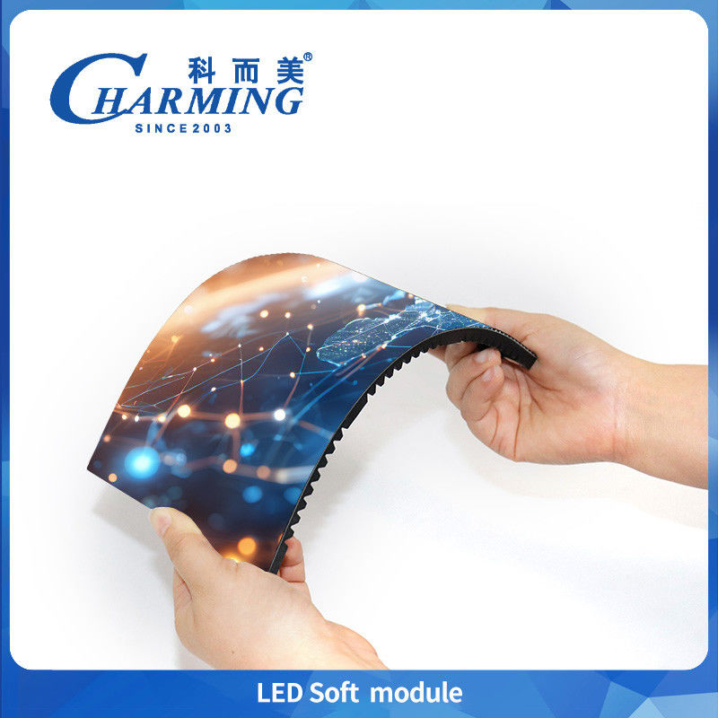 Custom Front Maintenance Magnetic Flexible Soft Led Module Panel P1.86 P2 P2.5 HD Cylinder Led Screen Untuk Tampilan Kreatif