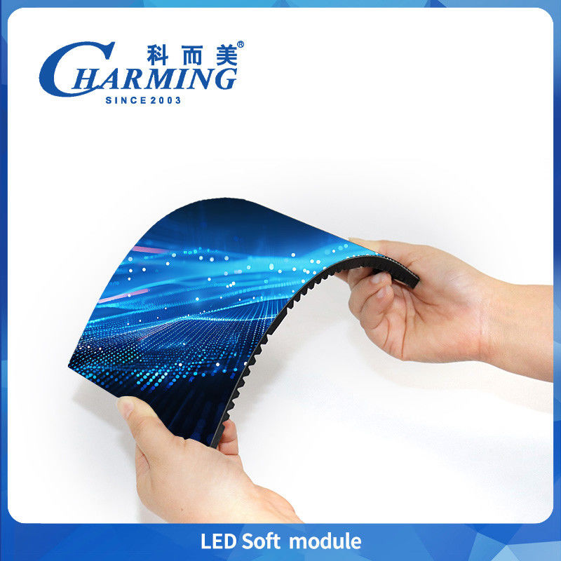 Indoor Led Soft Module RGB P3 P3.076 P4 High Contrast Seamless Splicing Untuk Layar Spiral