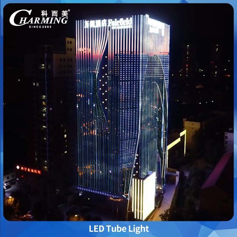 LED U40 Tube Light Dengan BIS Dan LAN SASO Hidden Line Design Untuk Bangunan Luar Ruang