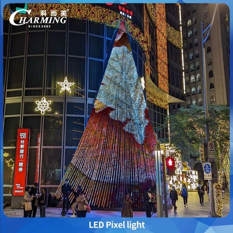 Lampu Pixel LED SMD3535 Lampu Luar Ruangan Dekorasi Dinding Eksterior Pencahayaan Panggung Kontrol Independen Pixel