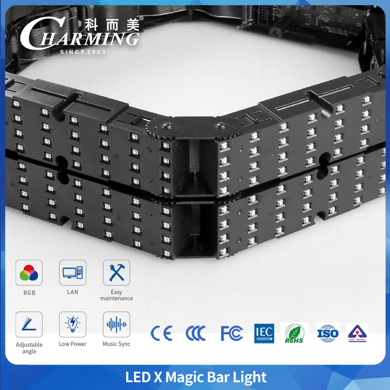 LED Magic Bar Bendable Expandable RGB Light dengan Warna Penuh untuk Tempat Hiburan