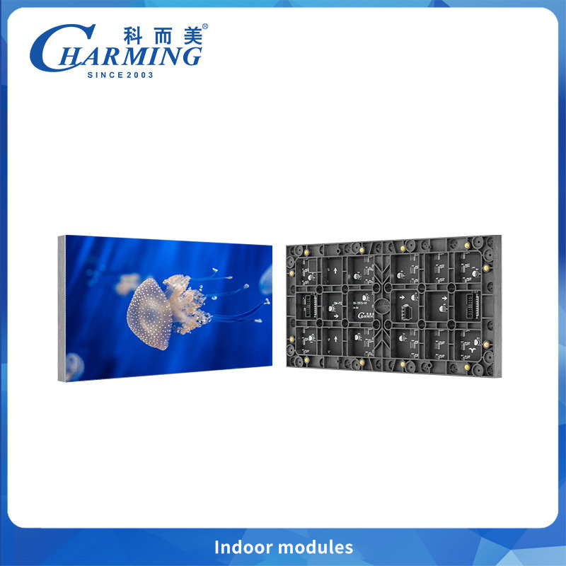 Dengan Ultra-Flat LED Indoor Module Finish Magnetic Front Mounting Untuk Visual Berkinerja Tinggi