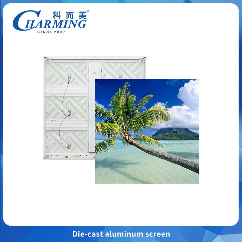 Layar Iklan 4k Aluminium Die-cast 960x960MM Tahan Air Luar Ruangan P6 Led Wall Screen