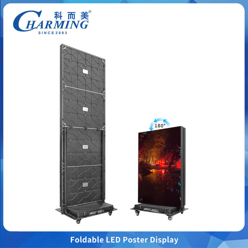 Layar Dinding Video LED Lipat Dua Sisi dengan Pitch Piksel P1.86 P2.5 dan Ukuran Kabinet 657x2075mm Menampilkan Pengunci Tepi Cepat