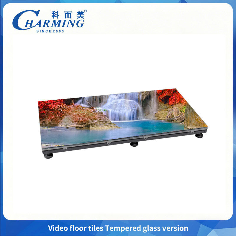 1500CD/m2 Kecerahan Lantai Tarian Layar LED P3.91 dengan Versi Kaca Tempered Pasca pemeliharaan