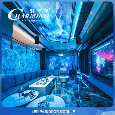 Modul Tampilan LED Dalam Ruangan Hotel 4K P4 RGB 256x128MM Untuk Klub