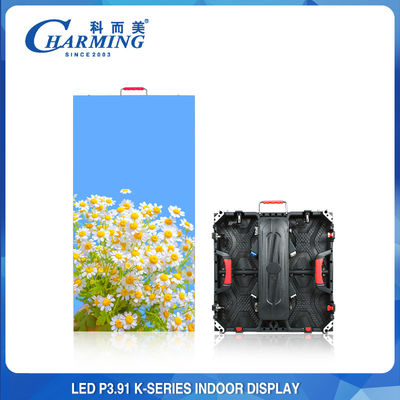 Dinding Video Dalam Ruangan Antiwear 256x128 LED 3840HZ P3.91 Anti Tabrakan
