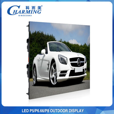 Dinding Video Luar Ruangan SMD2525 P4 P5 P8 Menampilkan 900W Untuk Periklanan