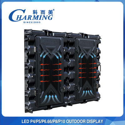 Fixed P8 Advertising Outdoor LED Billboard Serbaguna Tahan Lama