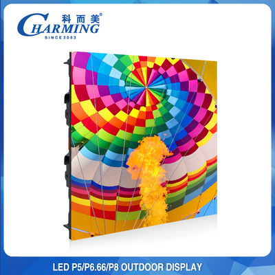Dinding Video Eksterior IP65 Tahan Air, Papan Iklan Luar Ruangan P4 P5 P8 LED