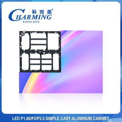 Dinding LED Dalam Ruangan 200W yang tahan benturan, Layar LED Tetap 4K P2.5 yang Mulus