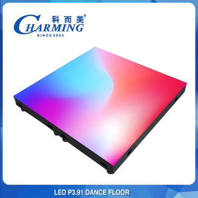 P3.91 P4.81 Disco LED Lantai Dansa Interaktif Multiscene Tahan lama