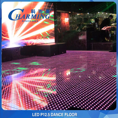 P12.5 Lantai Dansa LED Interaktif Portable Untuk Wedding Club Hotel