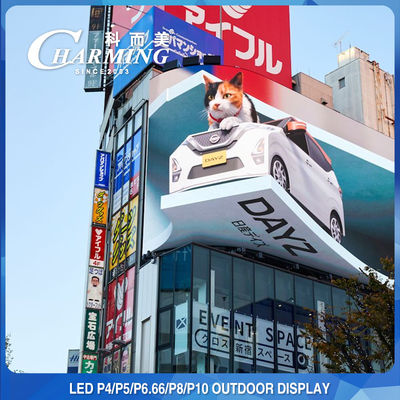 IP65 P5 P8 Tampilan Dinding Video LED Luar Ruangan Billboard Magnesium Alloy