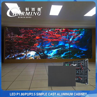 64x48CM Layar LED Tetap Tahan Lama Dalam Ruangan Pixel Pith P2MM 16Bit