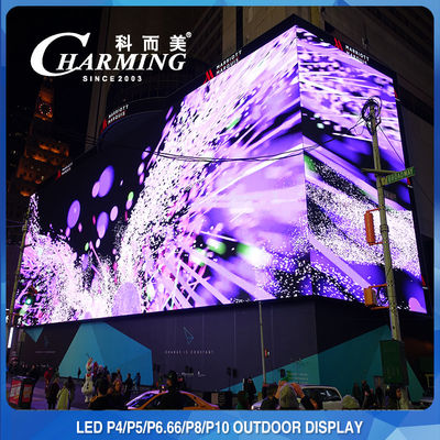 P4 / P5 / P8 / P10MM IP65 Tampilan Dinding LED Tahan Air, Panel Video LED 960x960MM Luar Ruangan