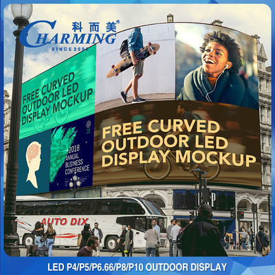 Tiang Layar Iklan LED Luar Ruangan P5 Mulus Dipasang 320x160mm