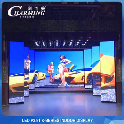 Dinding Video LED Dalam Ruangan 14-16 Bit, P3.91 Tampilan LED Penyewaan Dalam Ruangan IP42