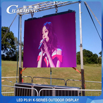 P3.91 Layar LED Antiwear 4K Untuk Acara, Penyewaan Tampilan Dinding Video tahan benturan