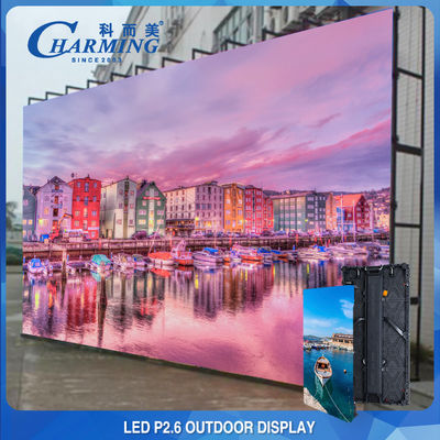 Tampilan LED Sewa Luar Ruang 14-16 Bit 4k P3.91 Tebal 86mm