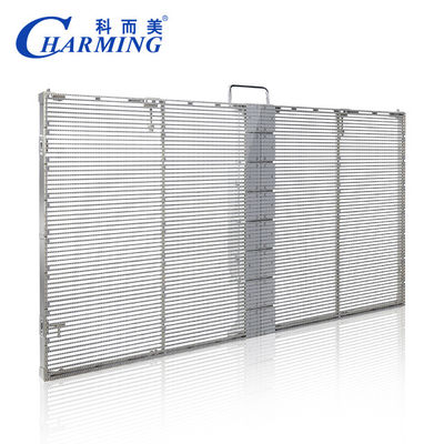 Permeabilitas Tinggi Dinding Video LED Transparan Luar Layar Transparan LED 1000x500mm