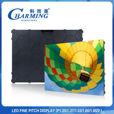 Acara TV 64x48CM HD P1.2MM Layar LED Tetap Dalam Ruangan 4K Refresh