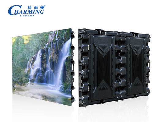 Dinding Video LED Luar Ruangan Paduan Aluminium Tampilan LED Iklan Desain 3D Penuh Warna