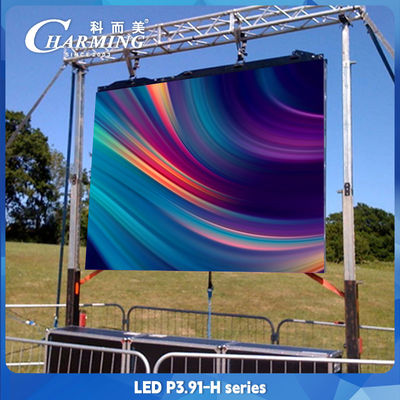 15 Bit Seamless Outdoor P10 Fleksibel LED Video Wall 1/16 Scan Mode Smd 1921