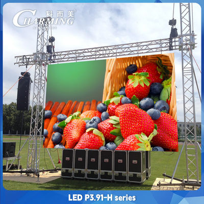 P3.91 Iklan Luar LED Video Wall Screen IP65 Waterproof