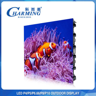 Warna-warni P5 P8 Tetap LED Outdoor Display Cahaya Tinggi Iklan Led Screen