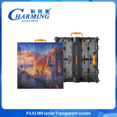 Cahaya Tinggi P3.91 500*500mm Waterproof Outdoor Transparent Led Display Cabinet
