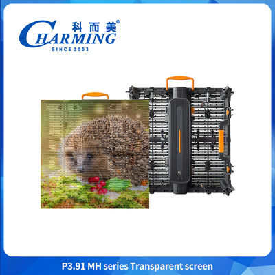 Full Color P3.91 Transparan Outdoor Led Display HD Transparan Led Display Screen Untuk Iklan