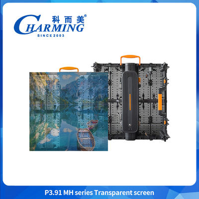 3.91mm Outdoor Transparan LED Video Wall Screen IP65 Waterproof