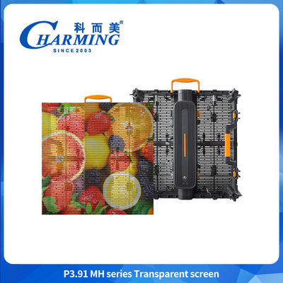 16 Bit P3.91MH Series Transparan LED Display Beberapa Metode Instalasi LED Mesh Screen