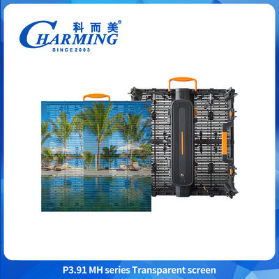 Layar Mesh LED Layar Film Transparan Fleksibel P3.91MH Seri 5000 CD/M2