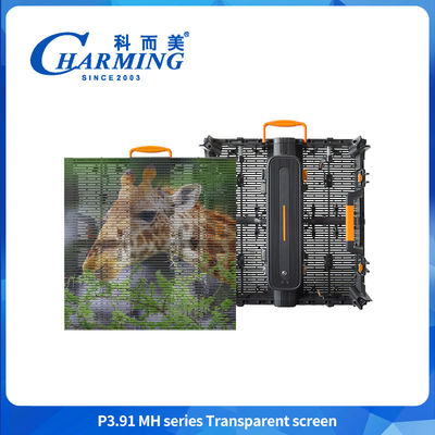 16bit Transparan Led Display P3.91 Anti Collision Transparan Led Video Wall Display