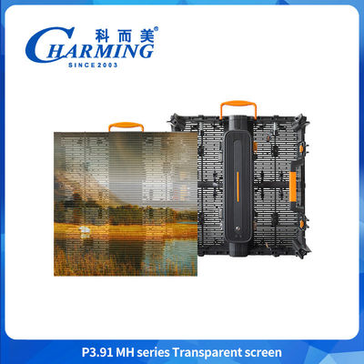 P3.91MH Seri Layar Transparan Ultra-tipis Waterproof Layar Transparan LED Layar Windproof Layar LED